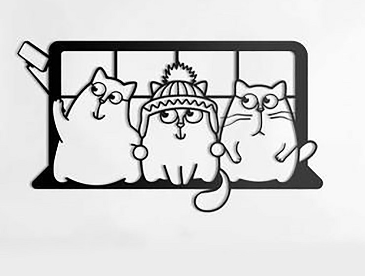 Панно котики